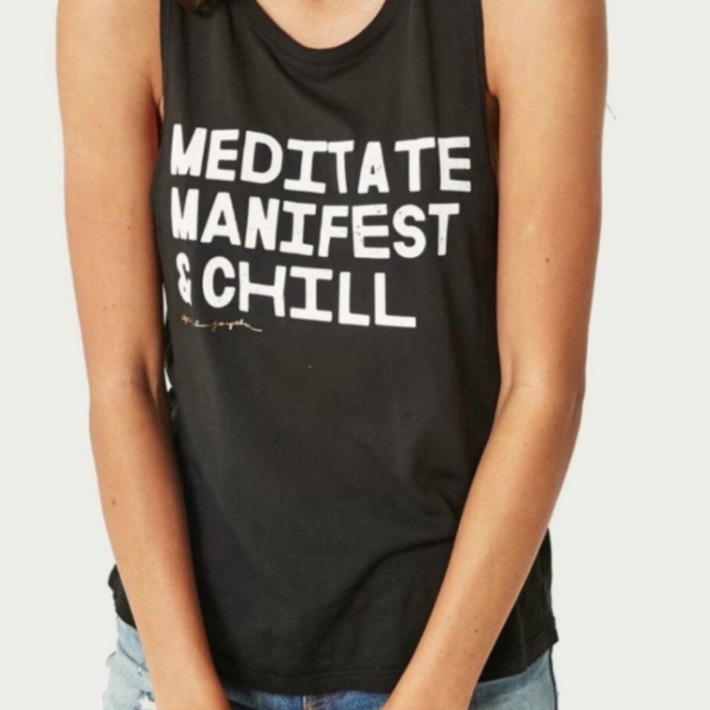 Meditate Manifest & Chill Tank Size Small